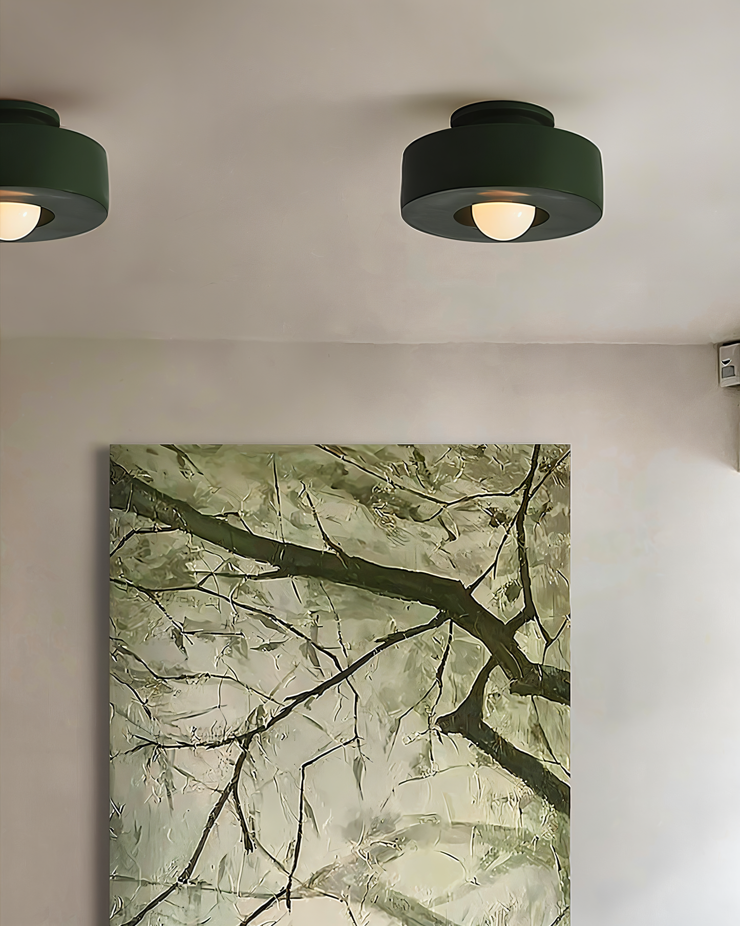 Lunava | Semi-inbouwplafondlamp van hars en glas