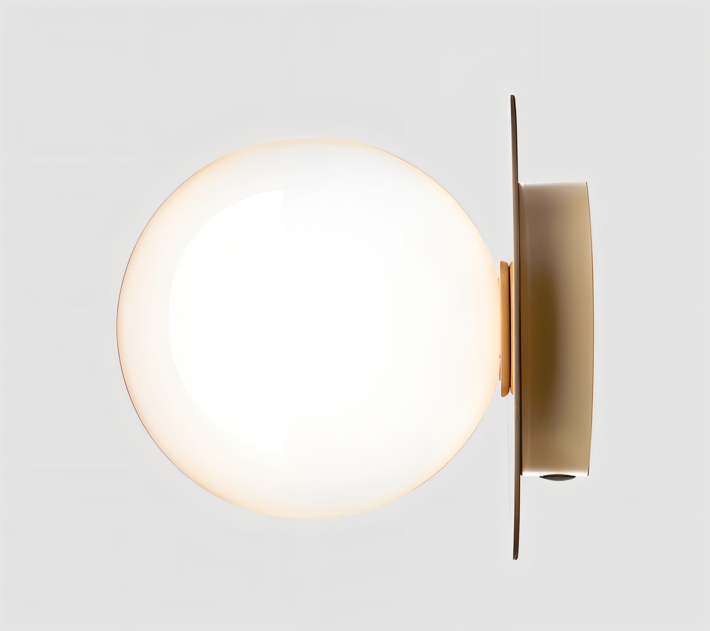 Lustrava | LED-plafondlamp met matte en heldere kristallen bol