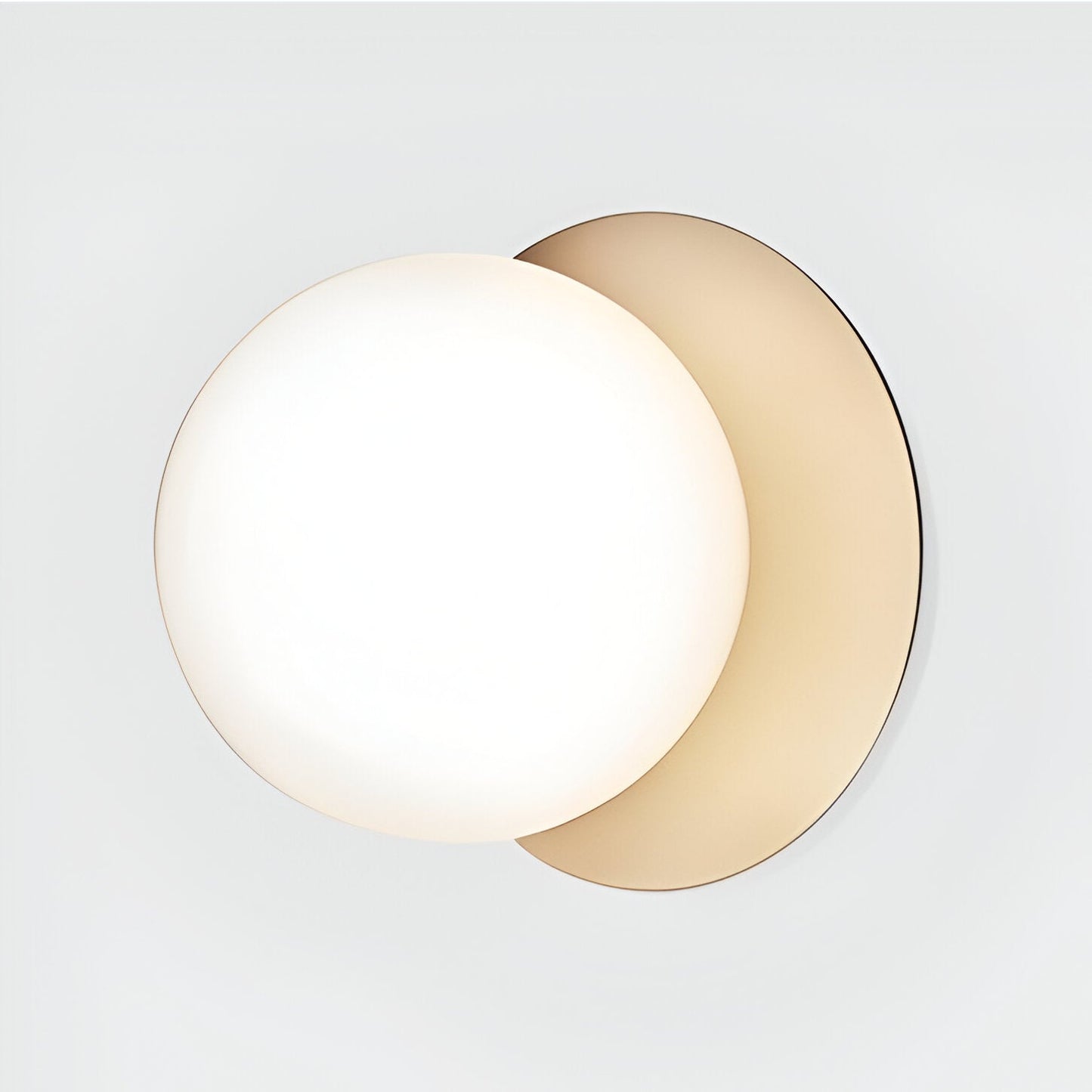 Lustrava | LED-plafondlamp met matte en heldere kristallen bol