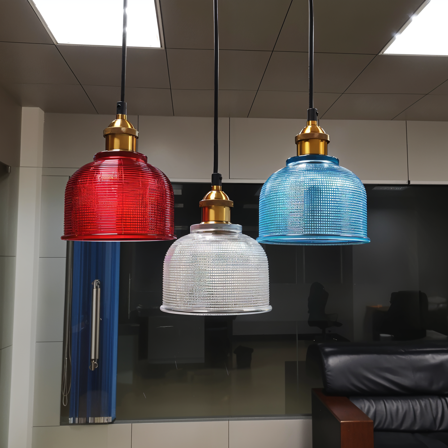 ColoraBell – Retro hanglamp van gekleurd glas