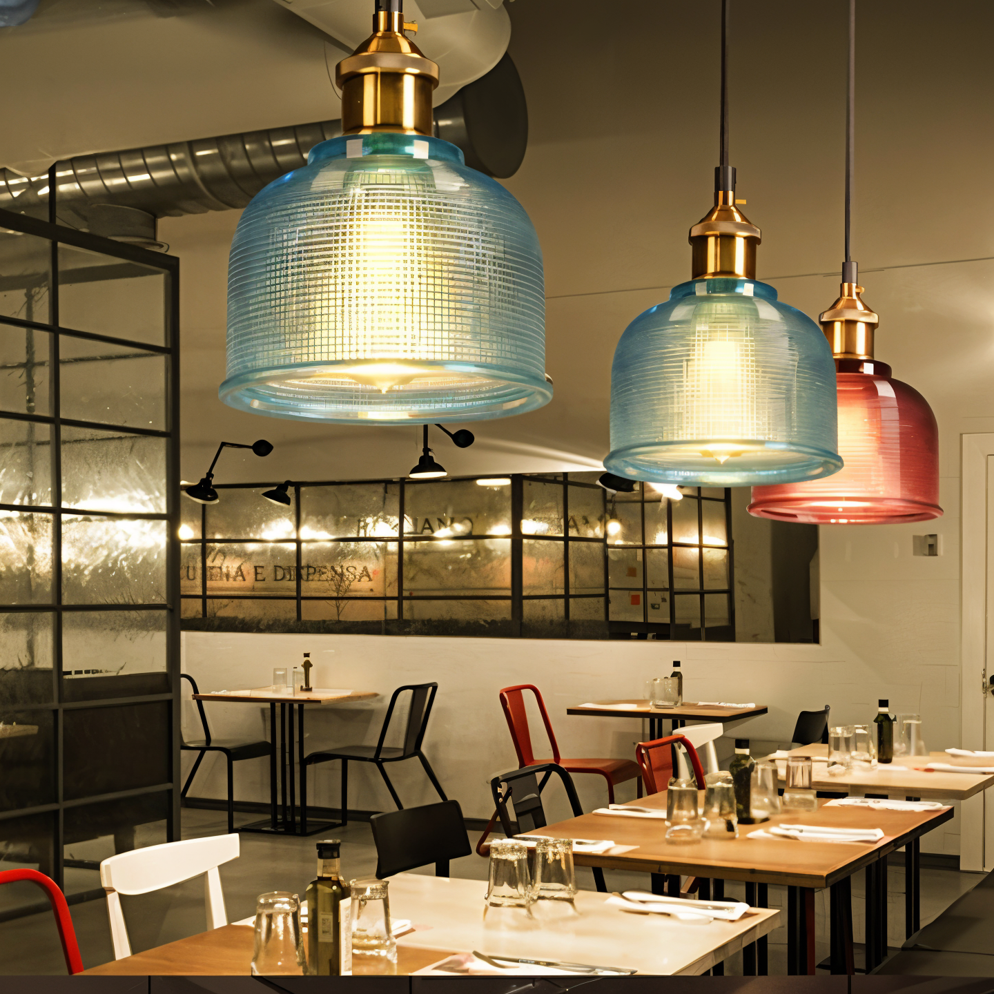 ColoraBell – Retro hanglamp van gekleurd glas