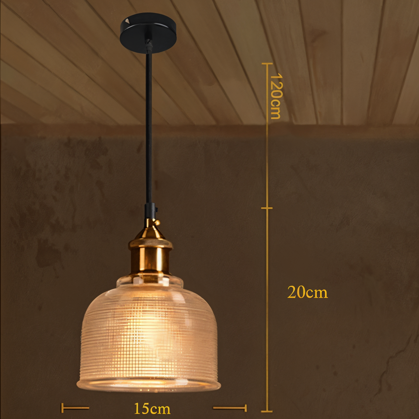 ColoraBell – Retro hanglamp van gekleurd glas