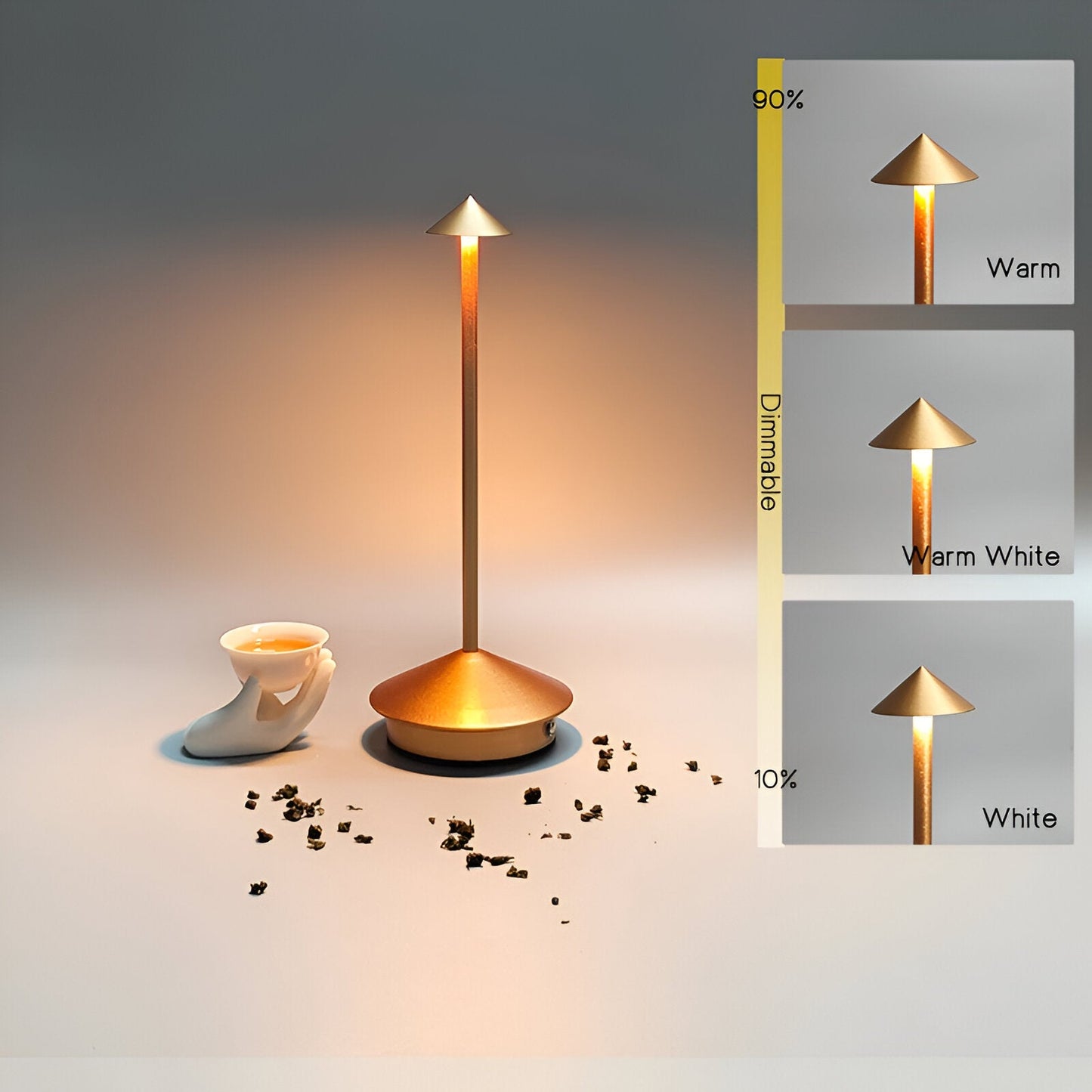 IllumeCone – Draadloze en Waterdichte LED Tafellamp