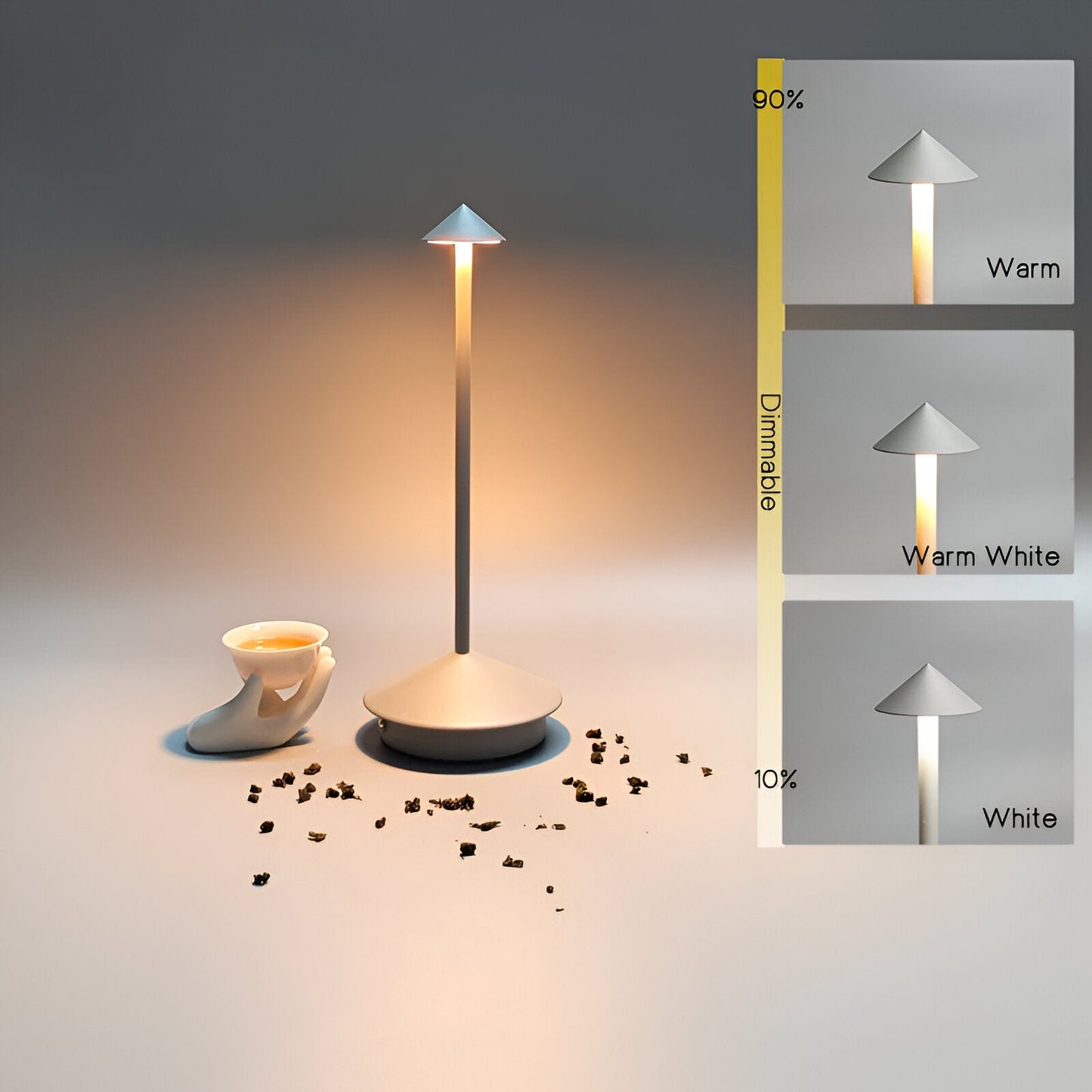 IllumeCone – Draadloze en Waterdichte LED Tafellamp