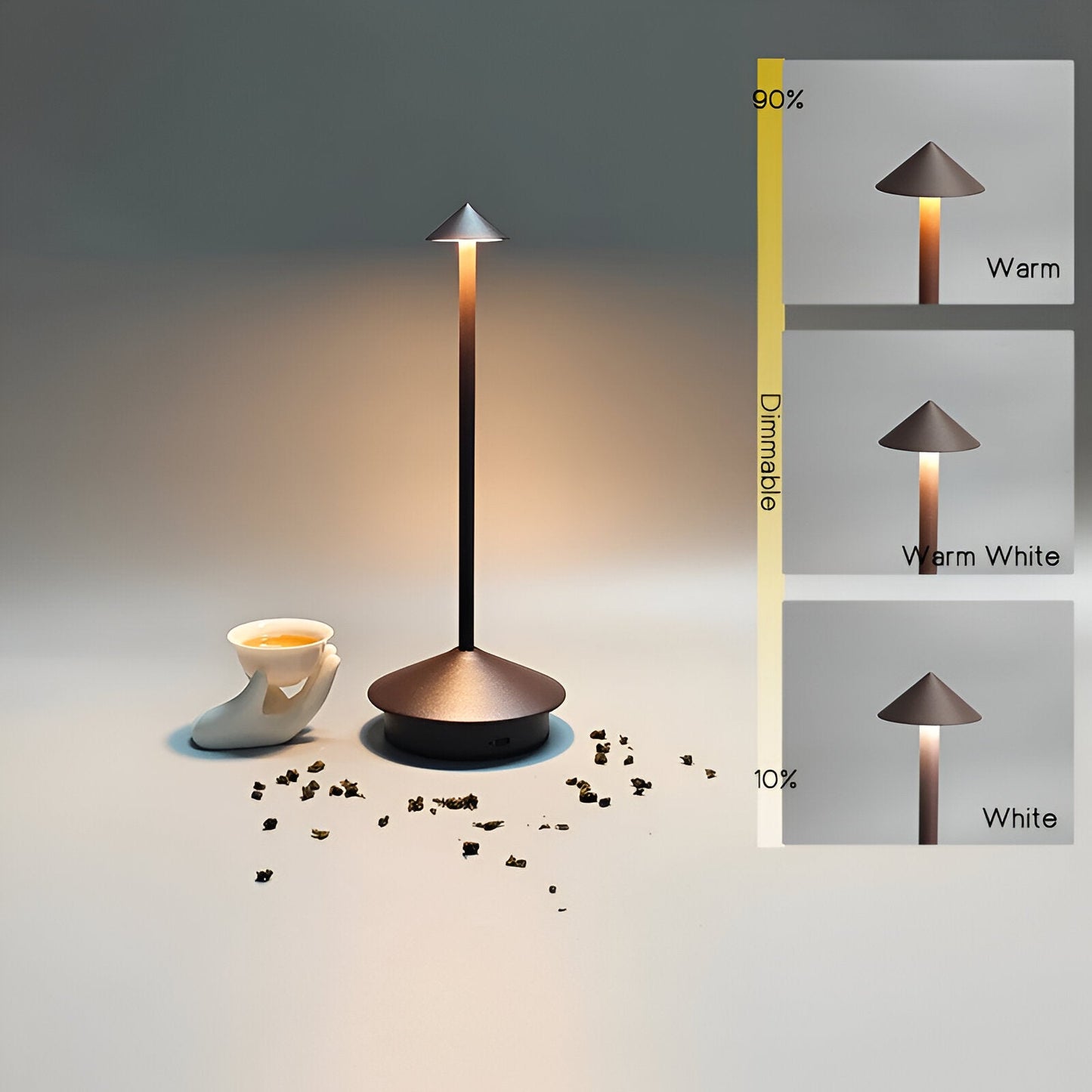 IllumeCone – Draadloze en Waterdichte LED Tafellamp