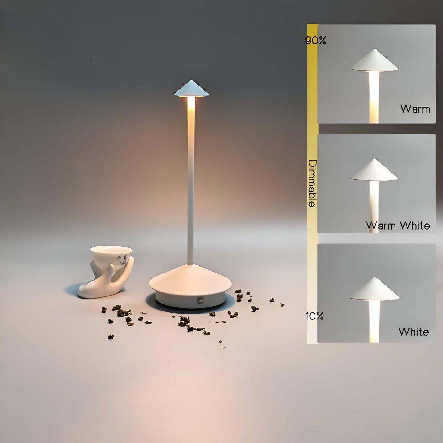 IllumeCone – Draadloze en Waterdichte LED Tafellamp
