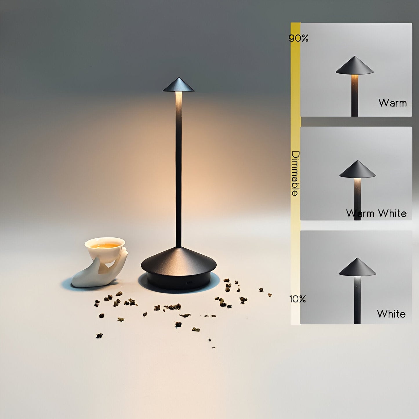 IllumeCone – Draadloze en Waterdichte LED Tafellamp
