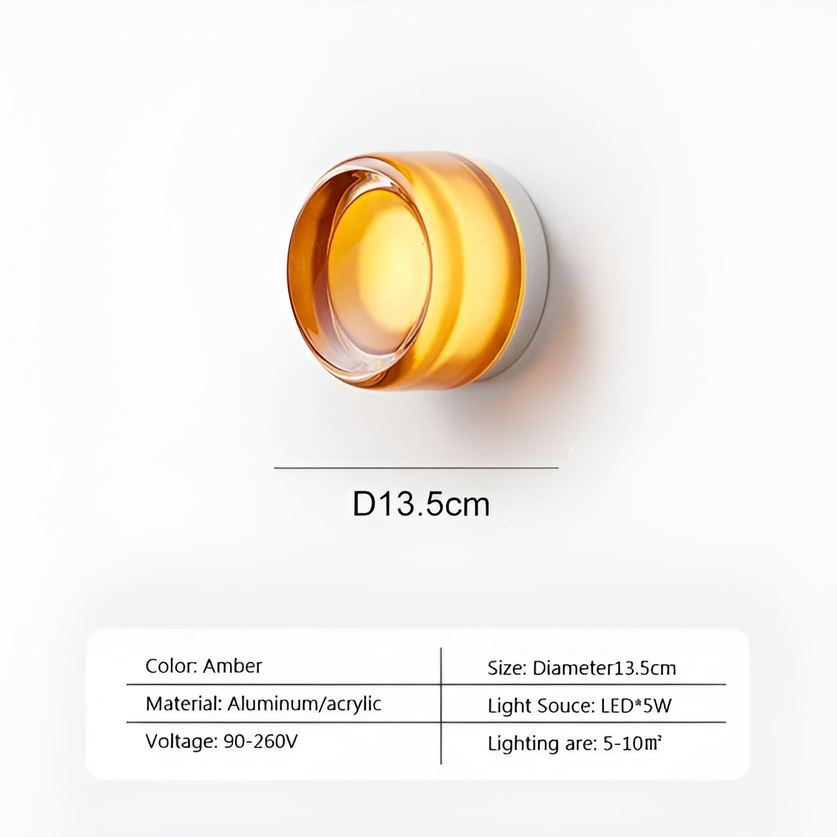 Opaline Nordique – LED wandlamp in hedendaagse gelei