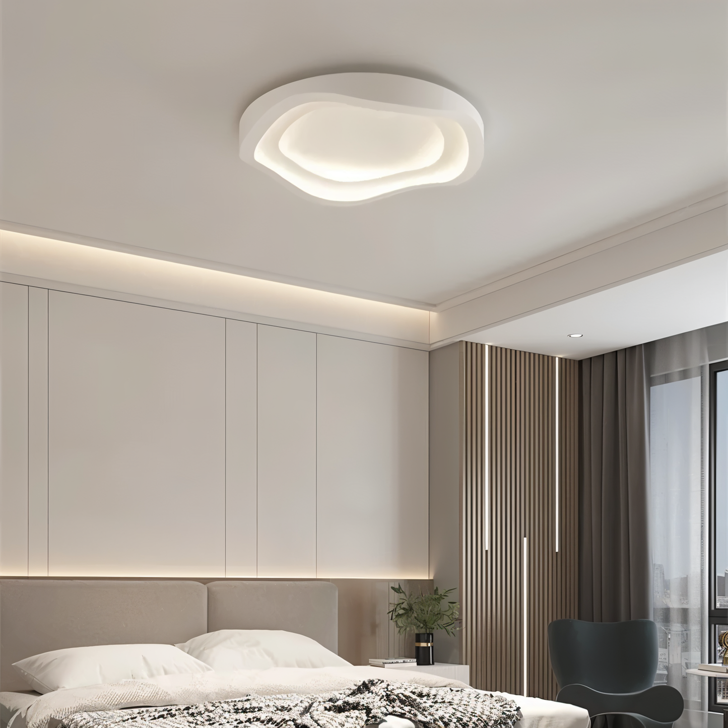 LuminaCurve | Inbouw LED Plafondlamp met Modern Gebogen Design