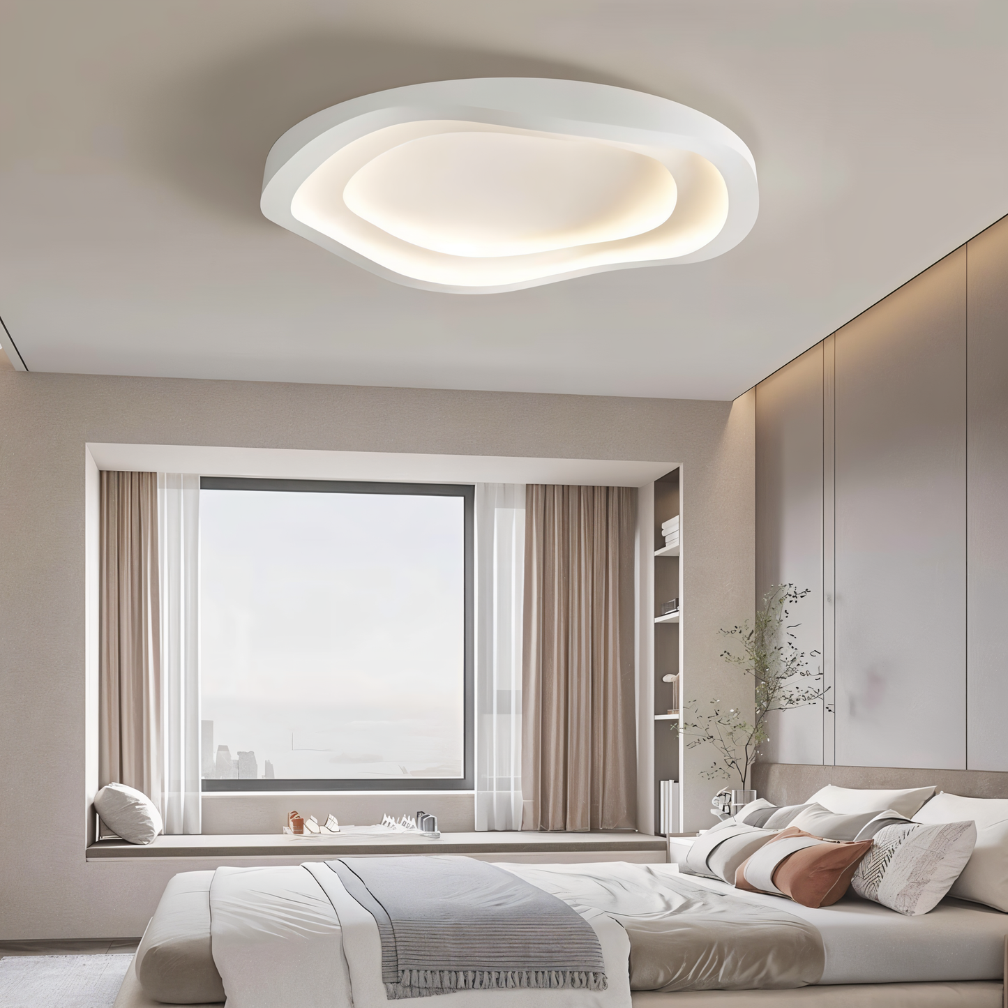 LuminaCurve | Inbouw LED Plafondlamp met Modern Gebogen Design