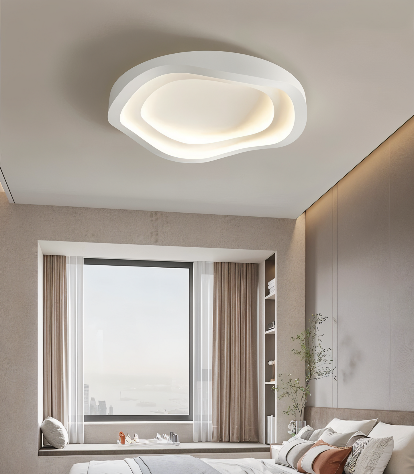 LuminaCurve | Inbouw LED Plafondlamp met Modern Gebogen Design