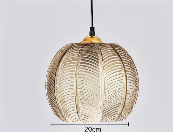 Verrinia | Ophanging en Gestreept Glas – Retro & Moderne Elegant