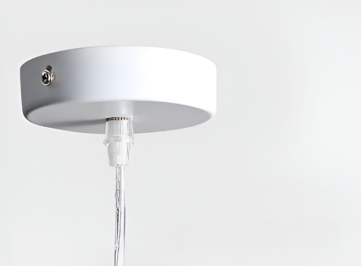 Geomora | Moderne geometrische LED-hanglamp in zwart en wit aluminium