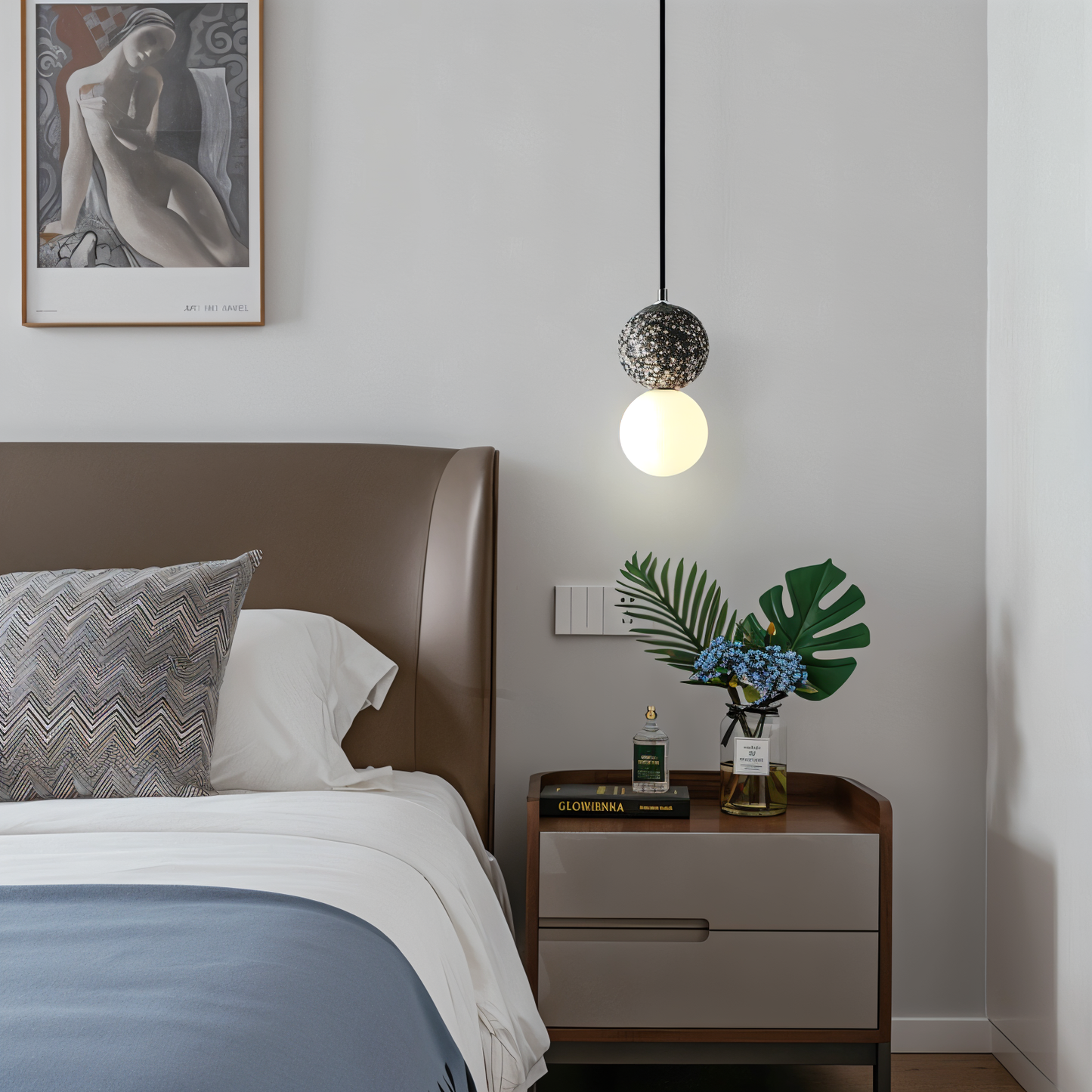 Gemilux | Dubbele glazen bol hanglamp – elegante verlichting voor eetkamer
