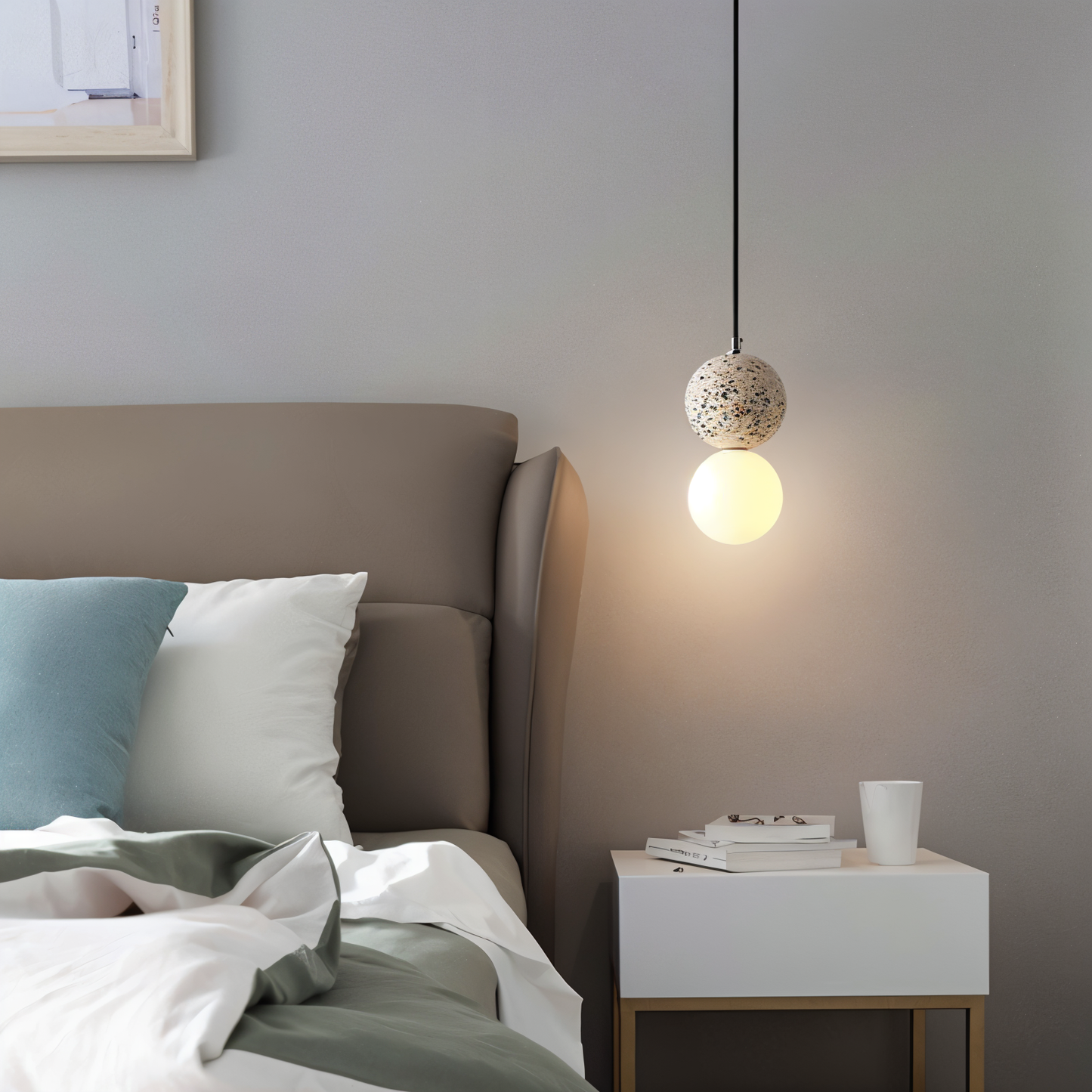 Gemilux | Dubbele glazen bol hanglamp – elegante verlichting voor eetkamer