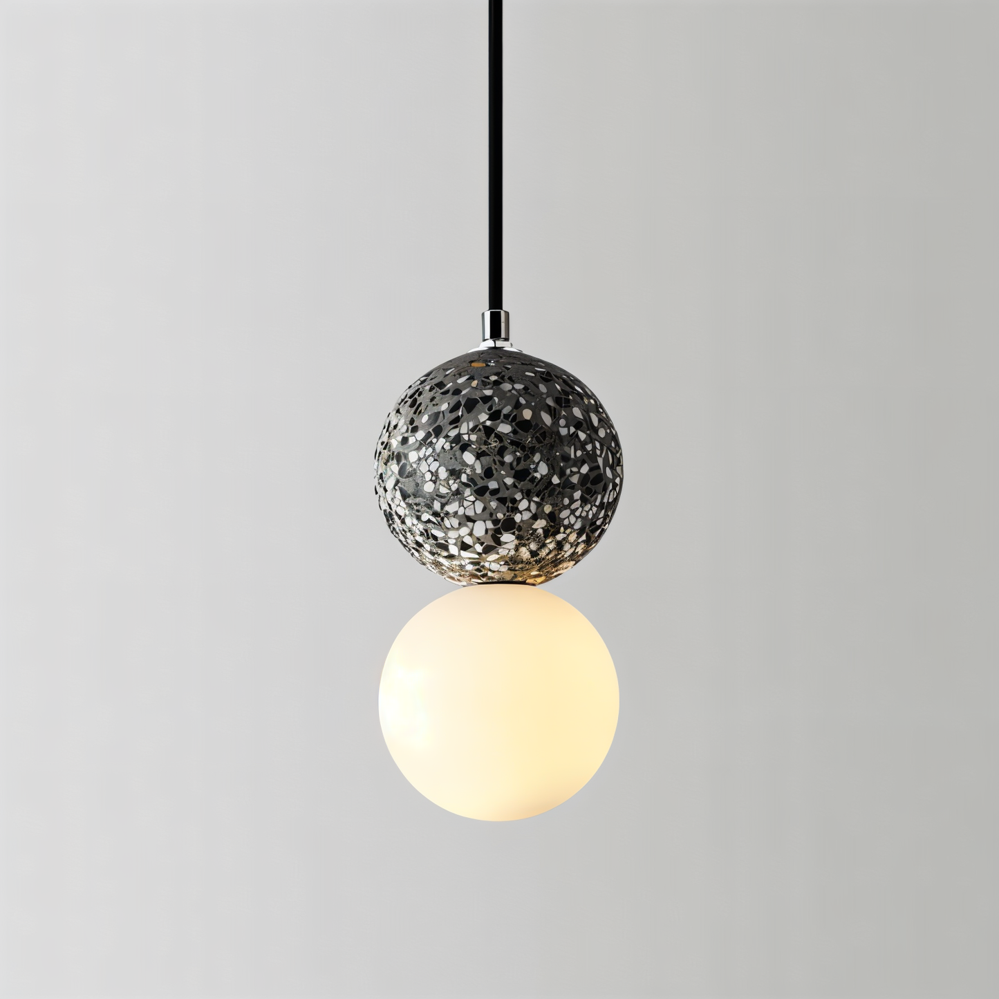 Gemilux | Dubbele glazen bol hanglamp – elegante verlichting voor eetkamer