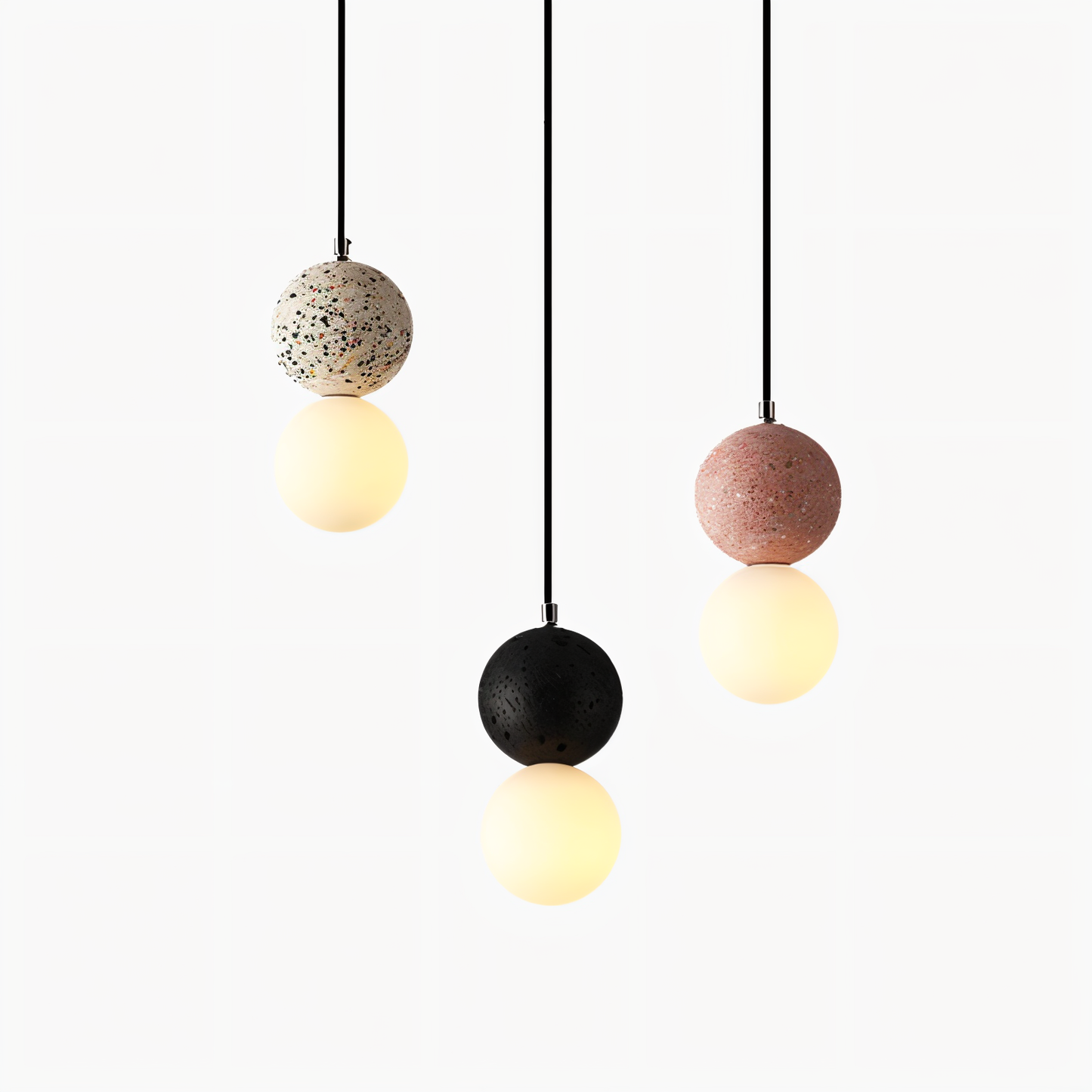 Gemilux | Dubbele glazen bol hanglamp – elegante verlichting voor eetkamer