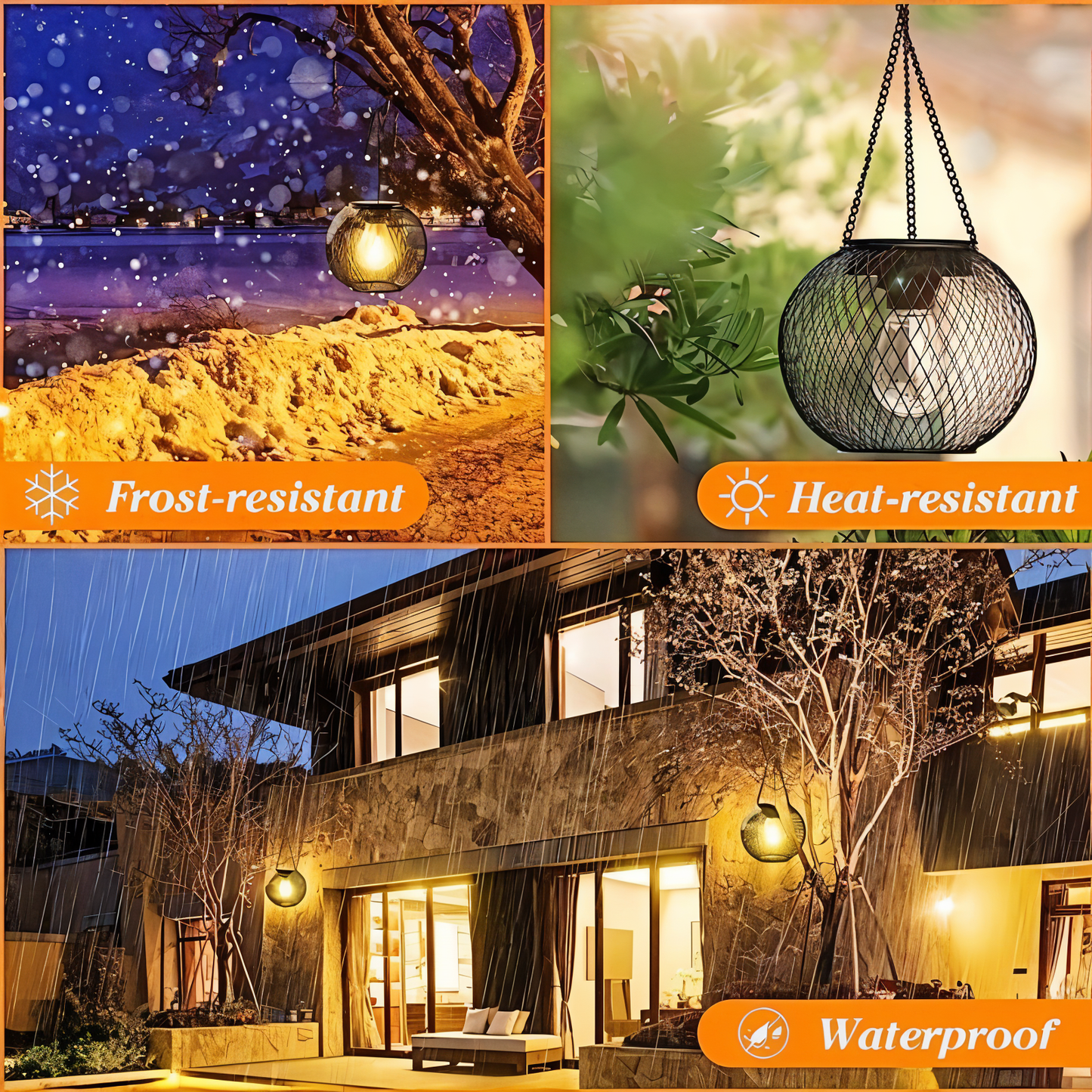 SOLVANTA GLOW – waterdichte buiten zonne-ophanging