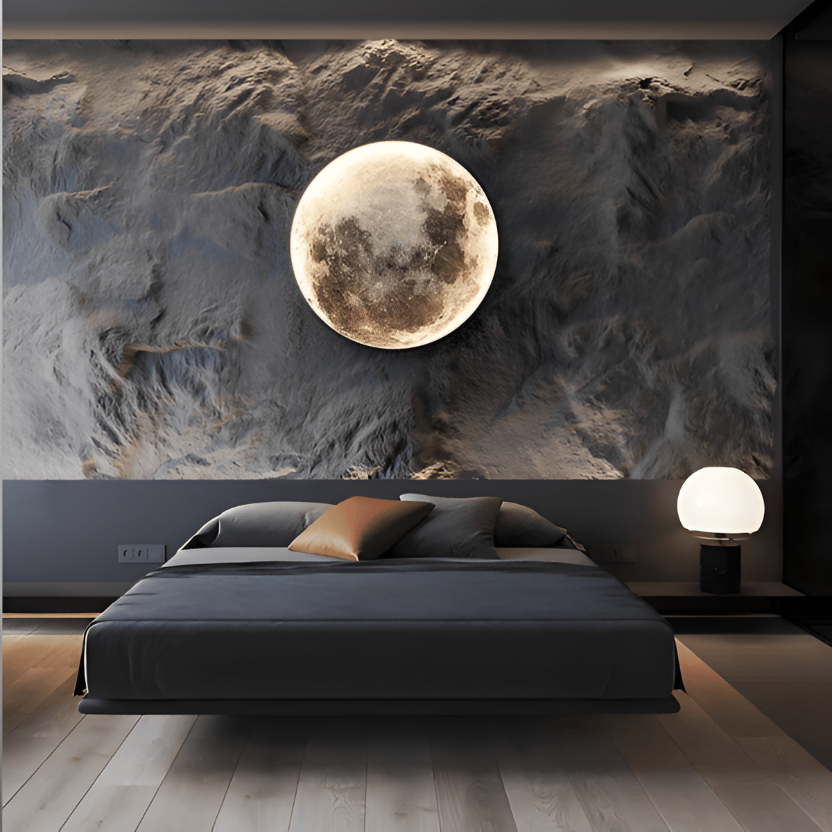 MoonSculpt – 3D muurdecoratie in de vorm van een maan, verstelbaar en dimbaar