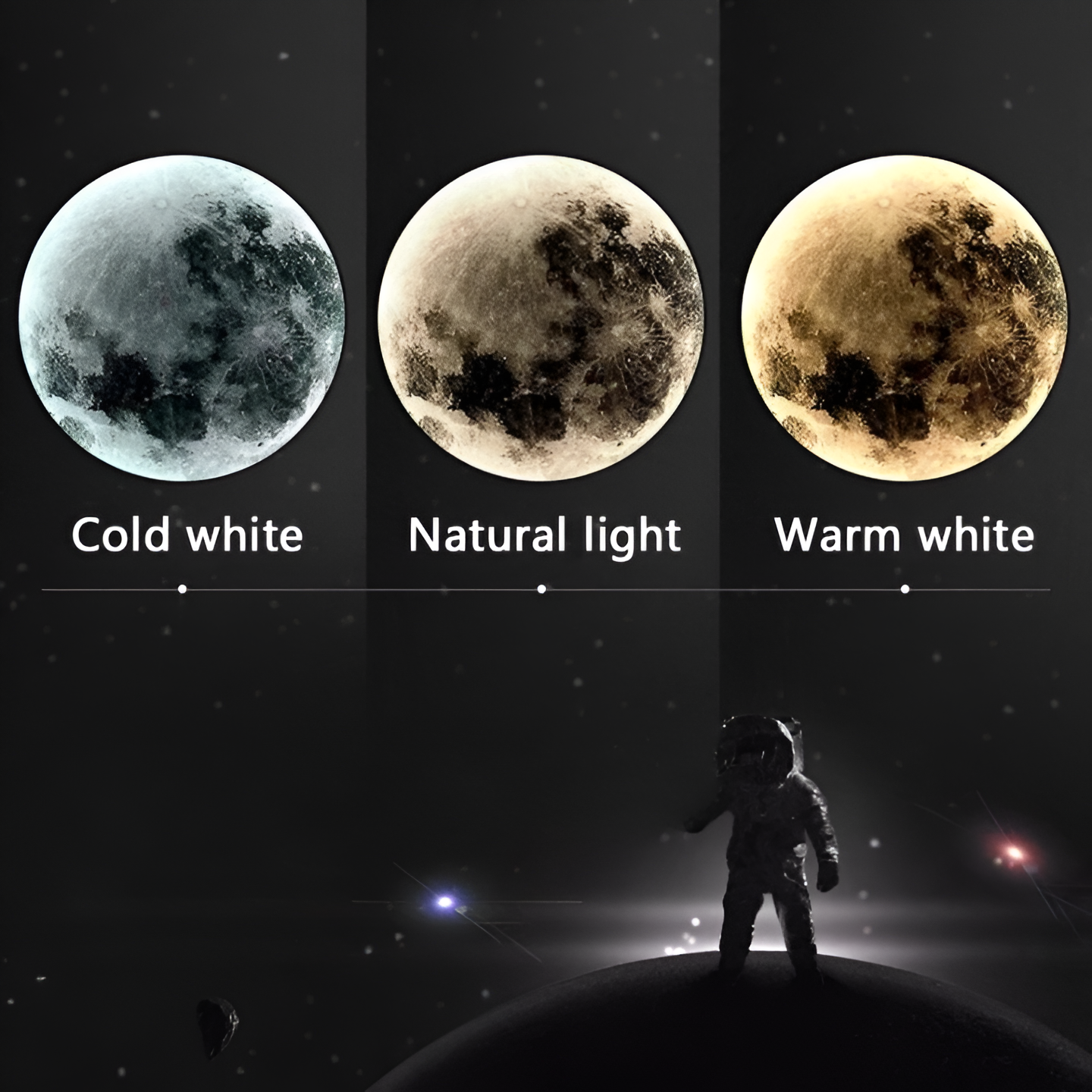 MoonSculpt – 3D muurdecoratie in de vorm van een maan, verstelbaar en dimbaar