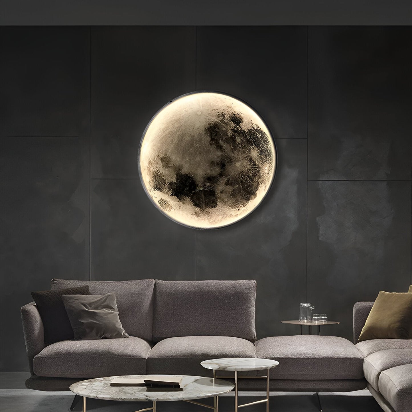 MoonSculpt – 3D muurdecoratie in de vorm van een maan, verstelbaar en dimbaar