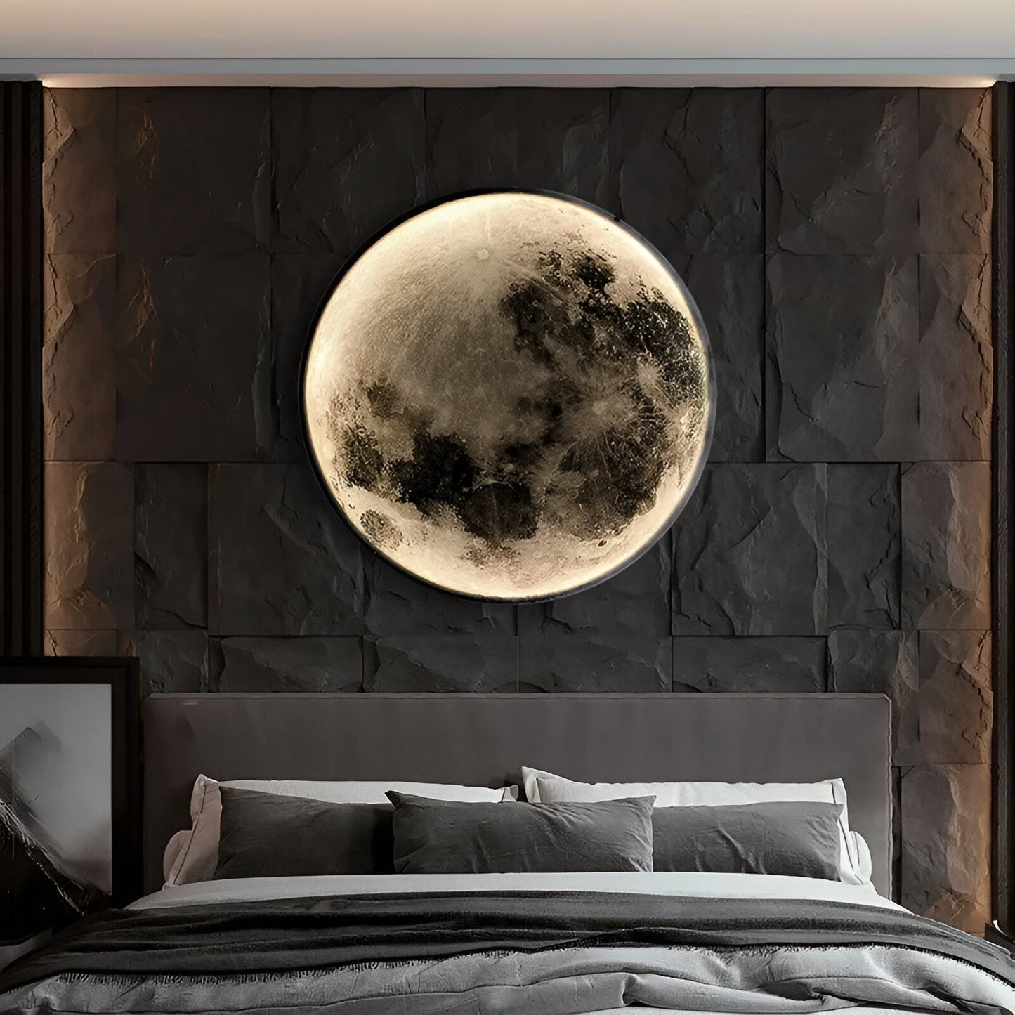 MoonSculpt – 3D muurdecoratie in de vorm van een maan, verstelbaar en dimbaar