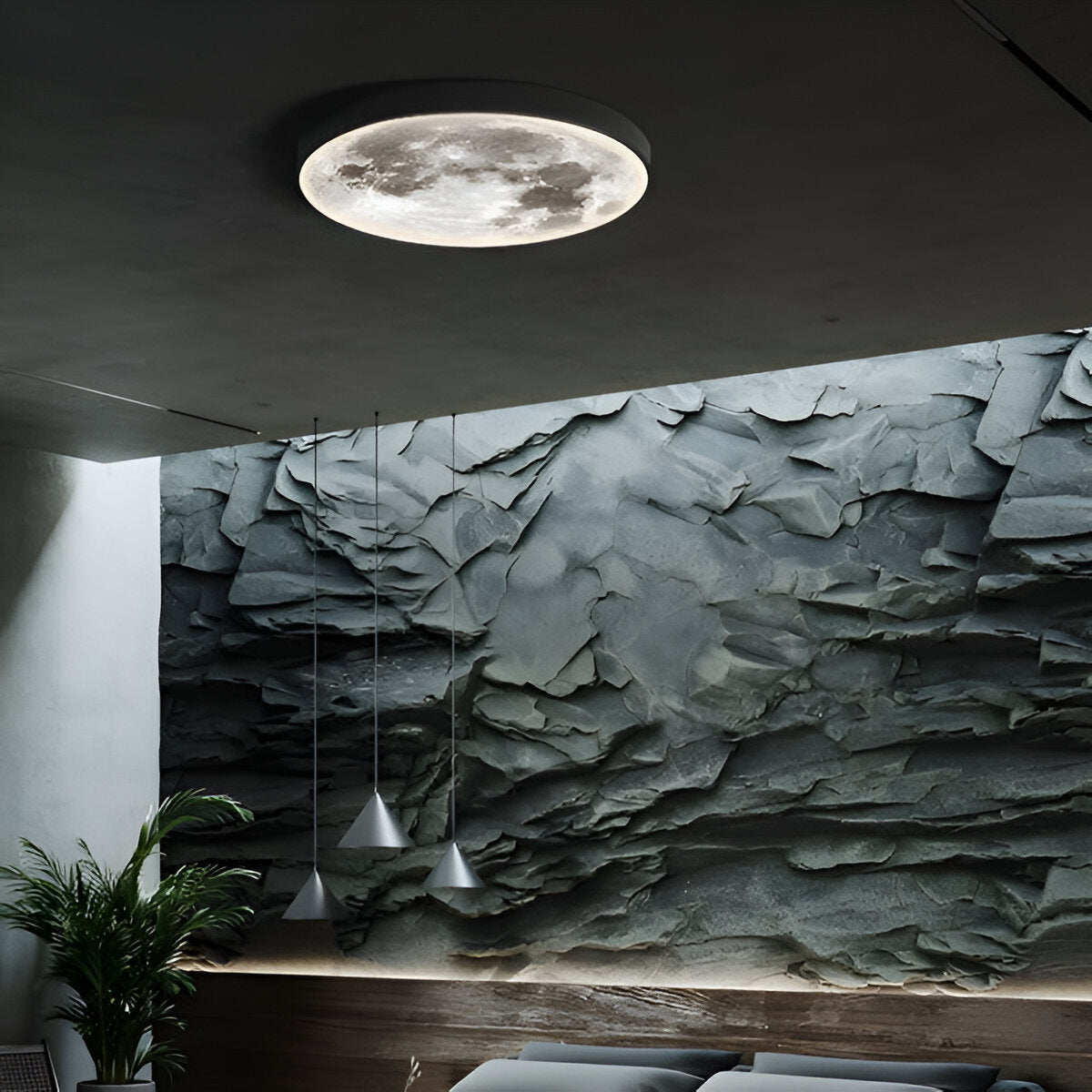 MoonSculpt – 3D muurdecoratie in de vorm van een maan, verstelbaar en dimbaar