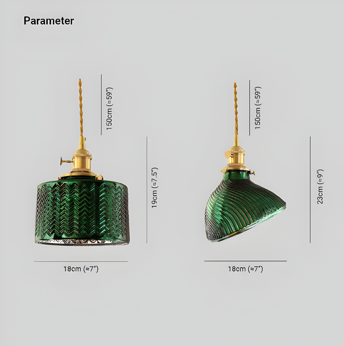 Verdalux | Hanglamp in Groen Geribbeld Glas – Geometrische Noordse Elegantiek