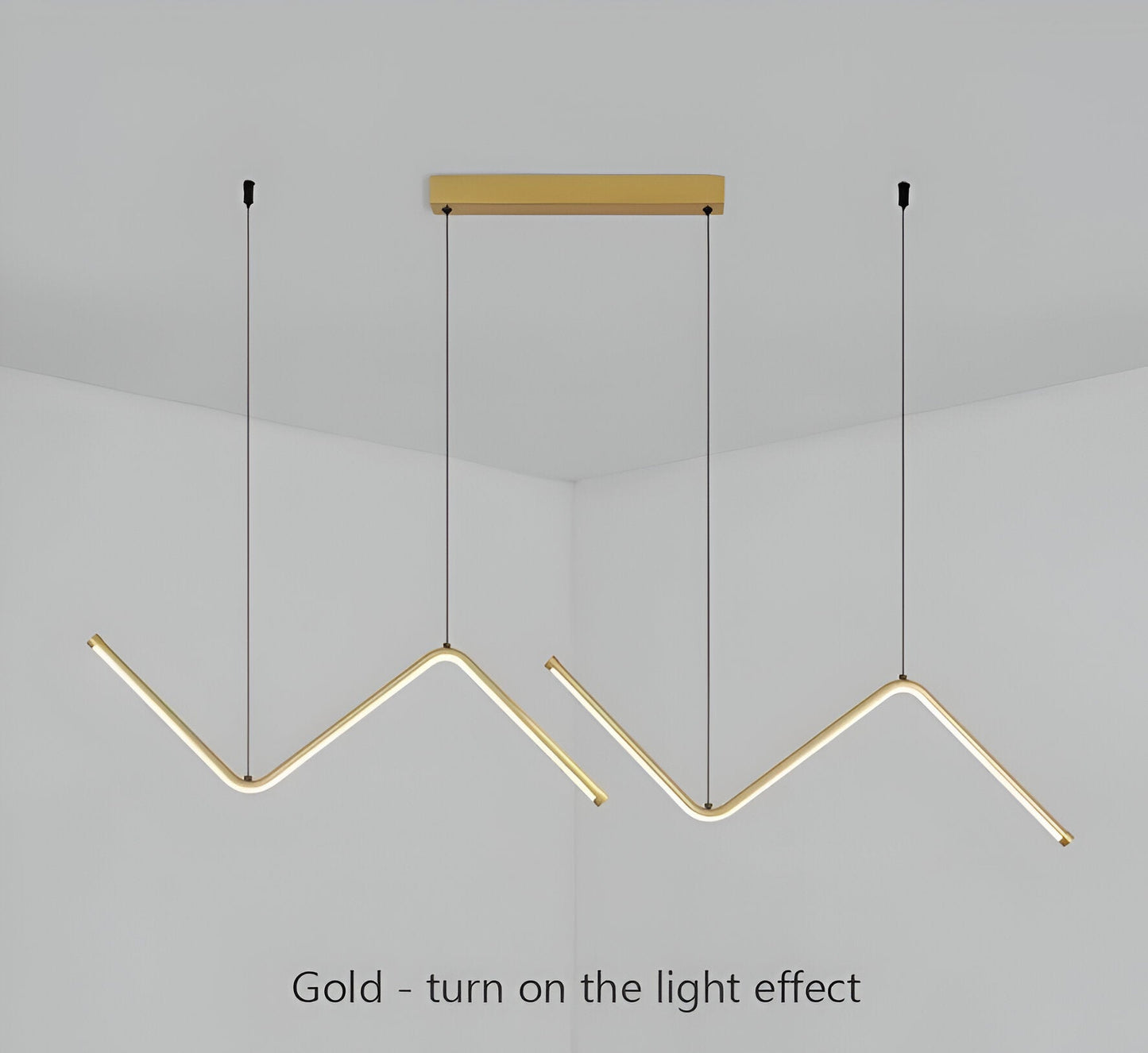 Luxurzi | Driehoekige LED-ophanging design – Moderne en luxueuze verlichting