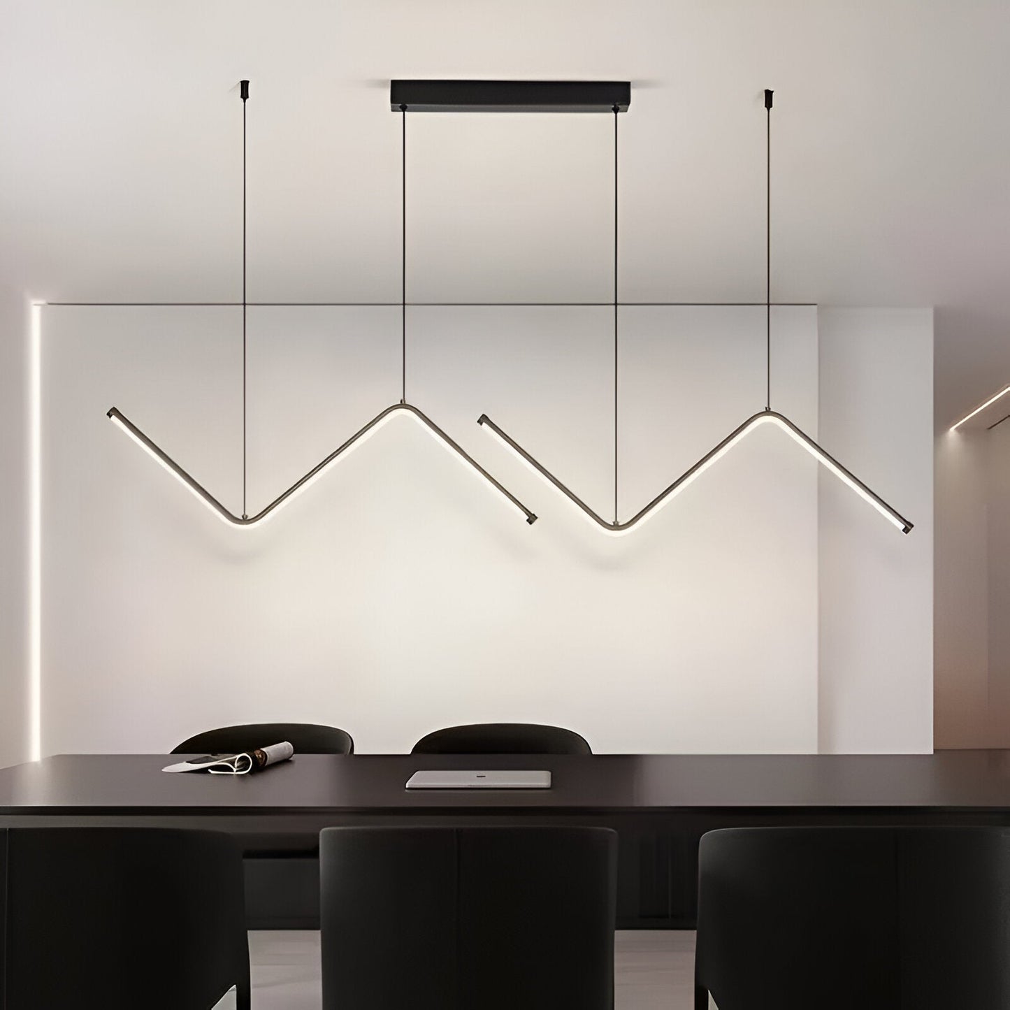 Luxurzi | Driehoekige LED-ophanging design – Moderne en luxueuze verlichting
