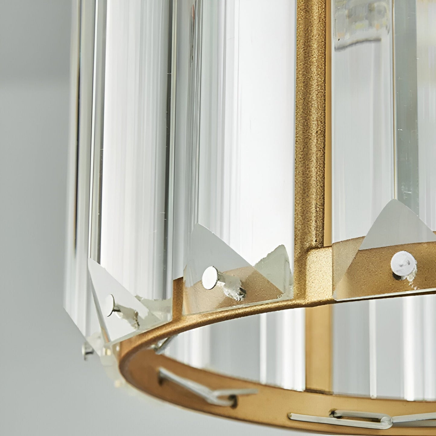 Auréalis | Vierkante Zwarte & Gouden Hanglamp met Kristaldetails