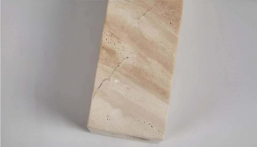 Travellis | LED-plafondlamp in travertin en hout
