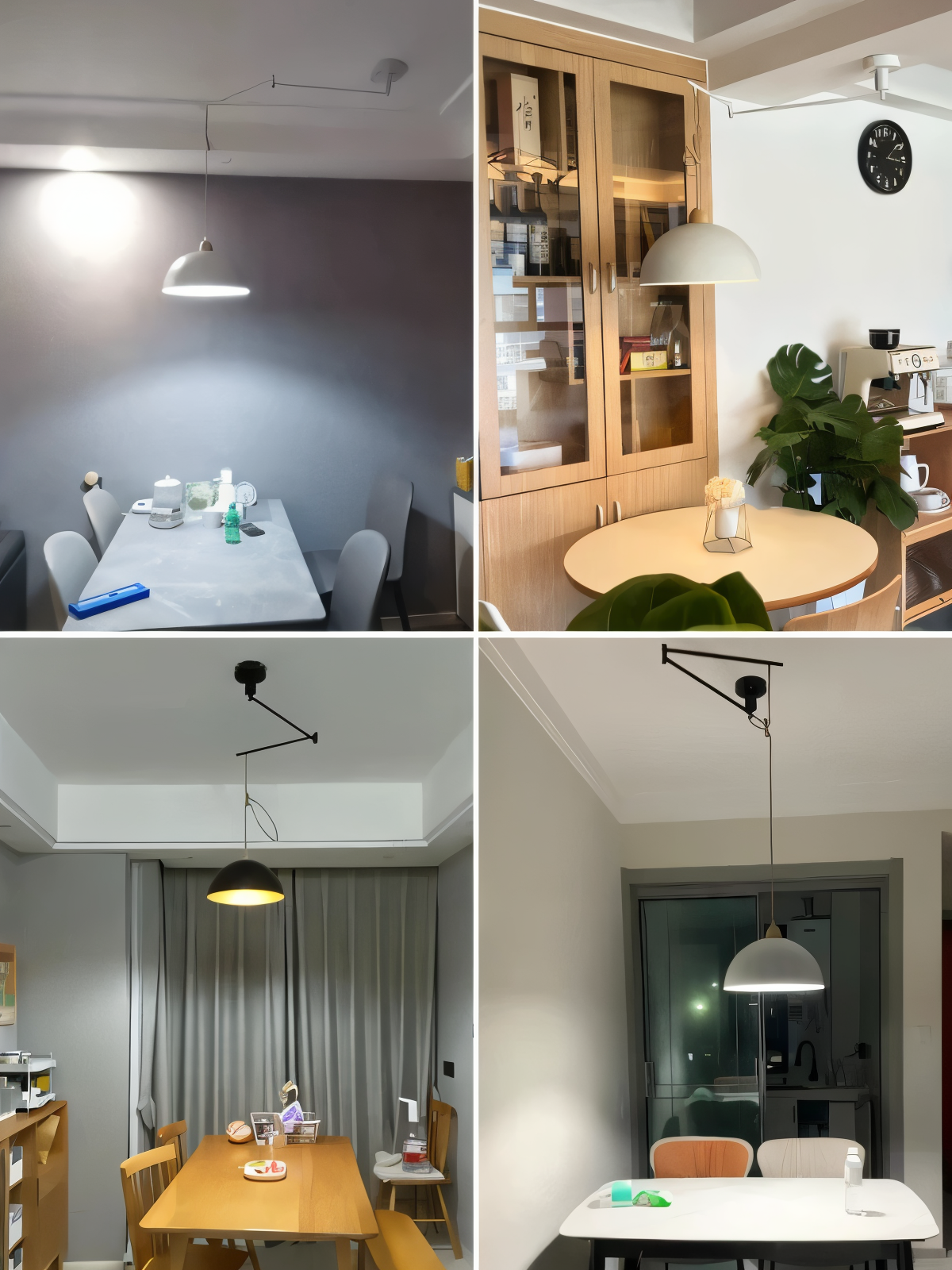 Domelune | Verstelbare Koepelhanglamp van IJzer en Hout – Moderne LED Verlichting