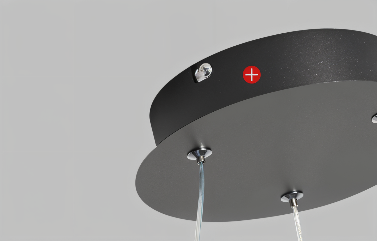 Lunessa | Suspension LED Circulaire Minimaliste – Noir & Blanc Épuré