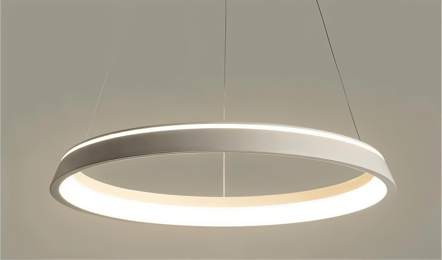 Lunessa | Suspension LED Circulaire Minimaliste – Noir & Blanc Épuré