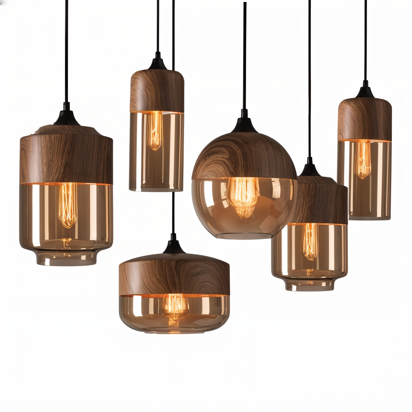 ScandiShine – Moderne Loft-Retro Hanglampen van Glas