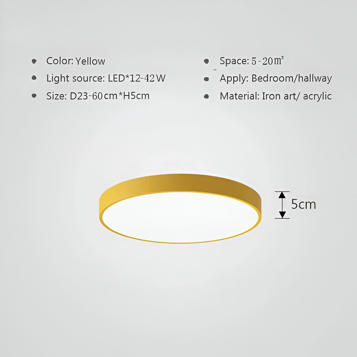Veloura | Ultradunne Ronde LED Plafondlamp – Macaron Design