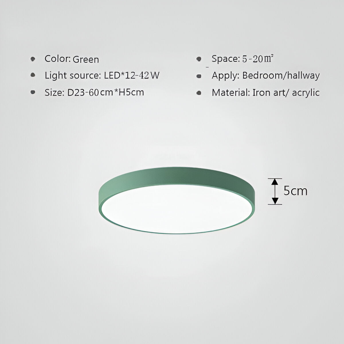 Veloura | Ultradunne Ronde LED Plafondlamp – Macaron Design