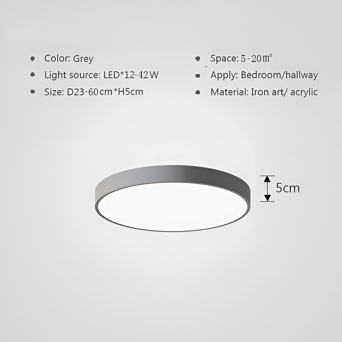 Veloura | Ultradunne Ronde LED Plafondlamp – Macaron Design