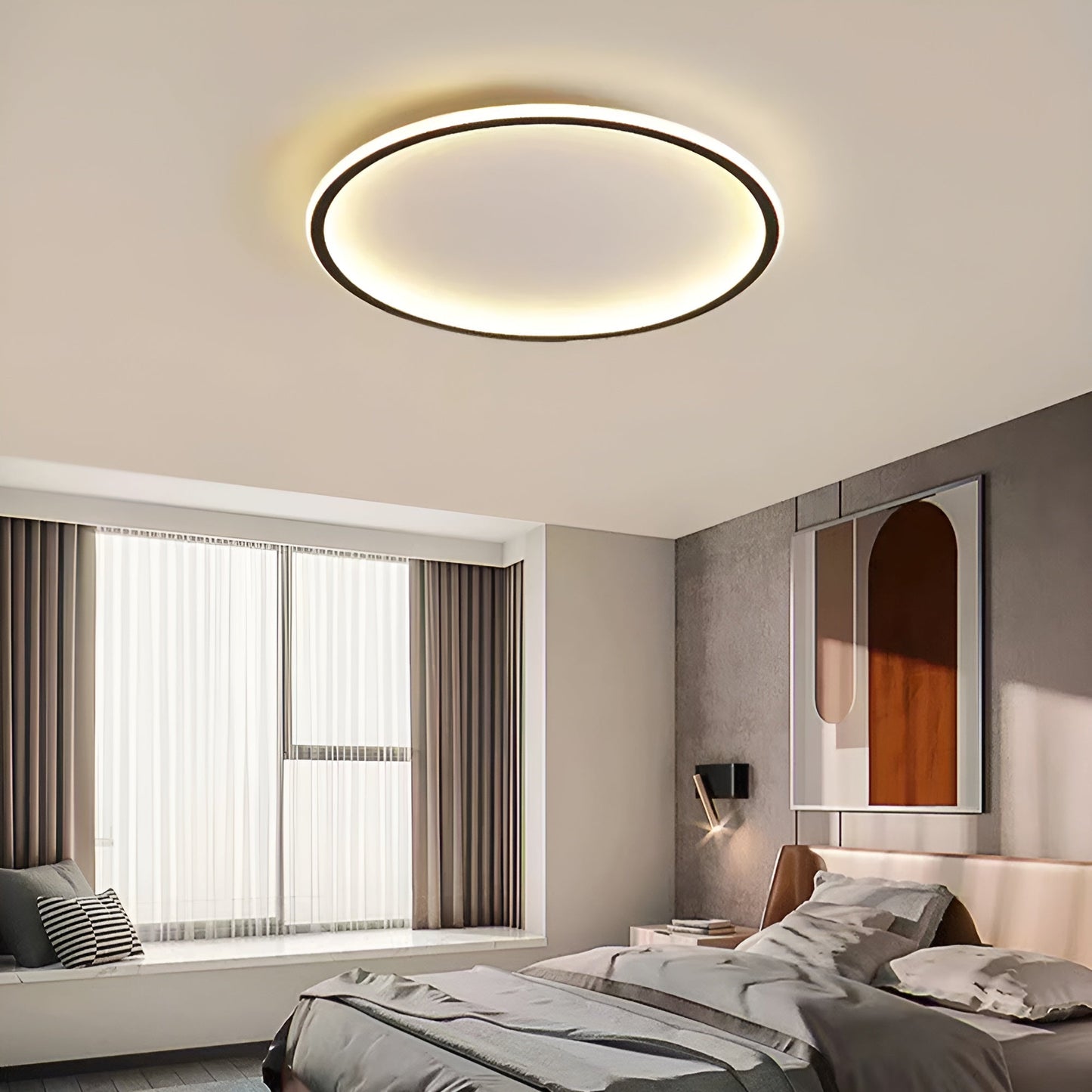 Orbella | Ronde dimbare LED-plafondlamp van glas en metaal