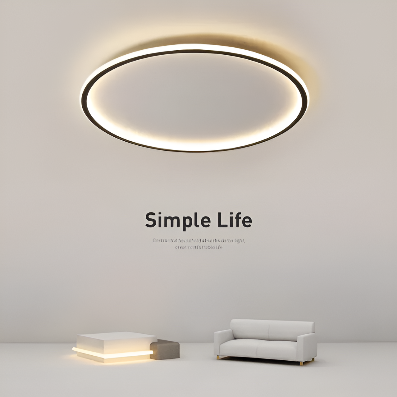 Orbella | Ronde dimbare LED-plafondlamp van glas en metaal