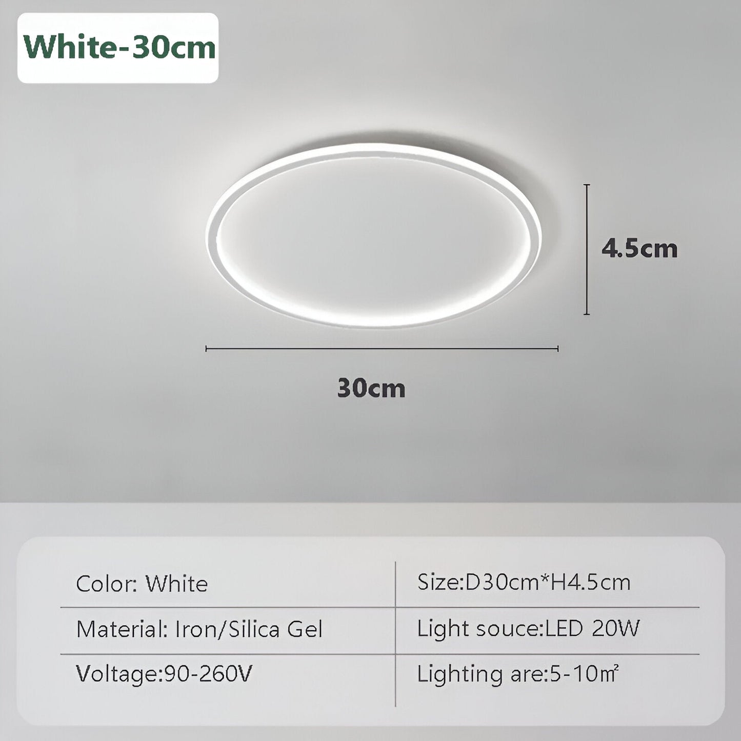 Orbella | Ronde dimbare LED-plafondlamp van glas en metaal