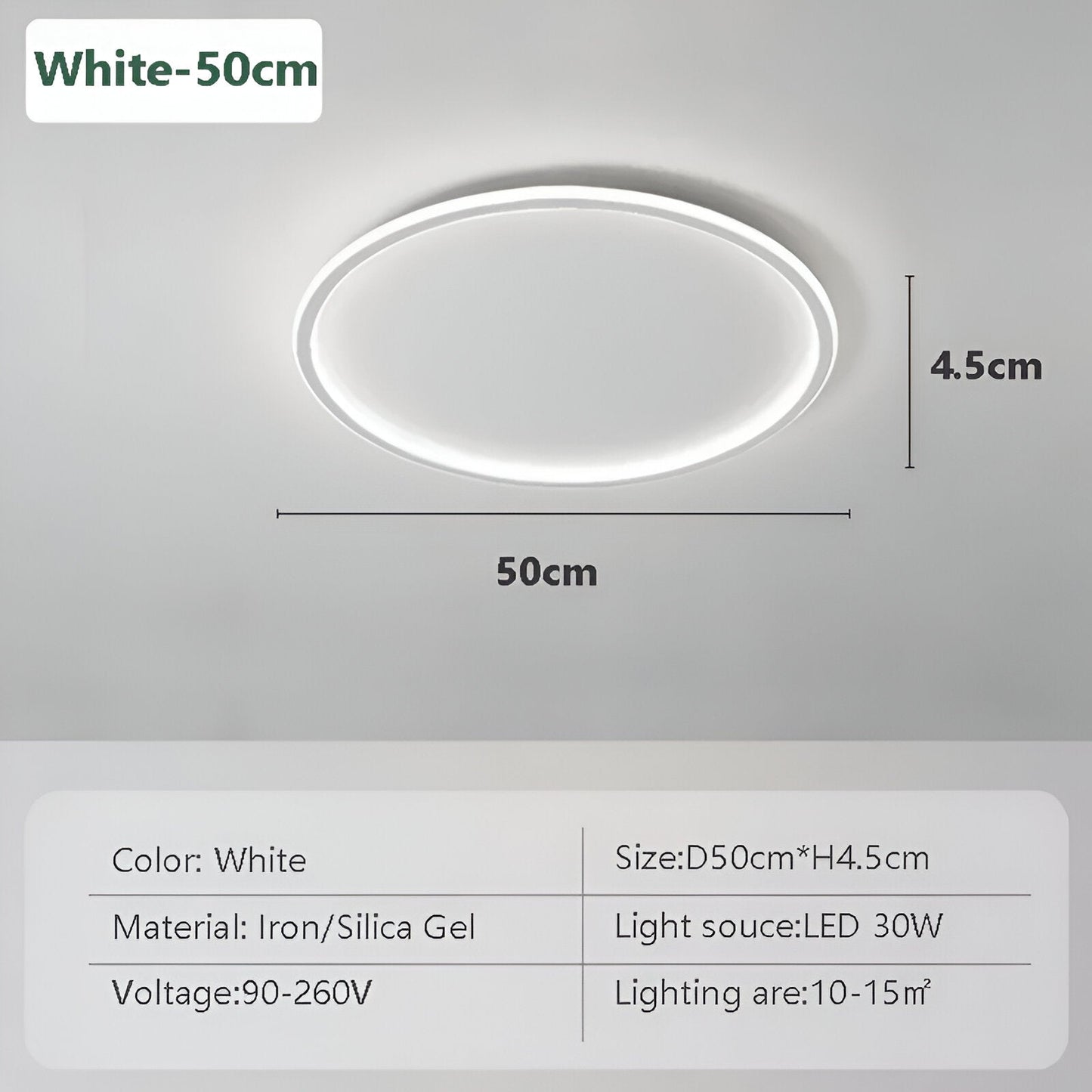 Orbella | Ronde dimbare LED-plafondlamp van glas en metaal