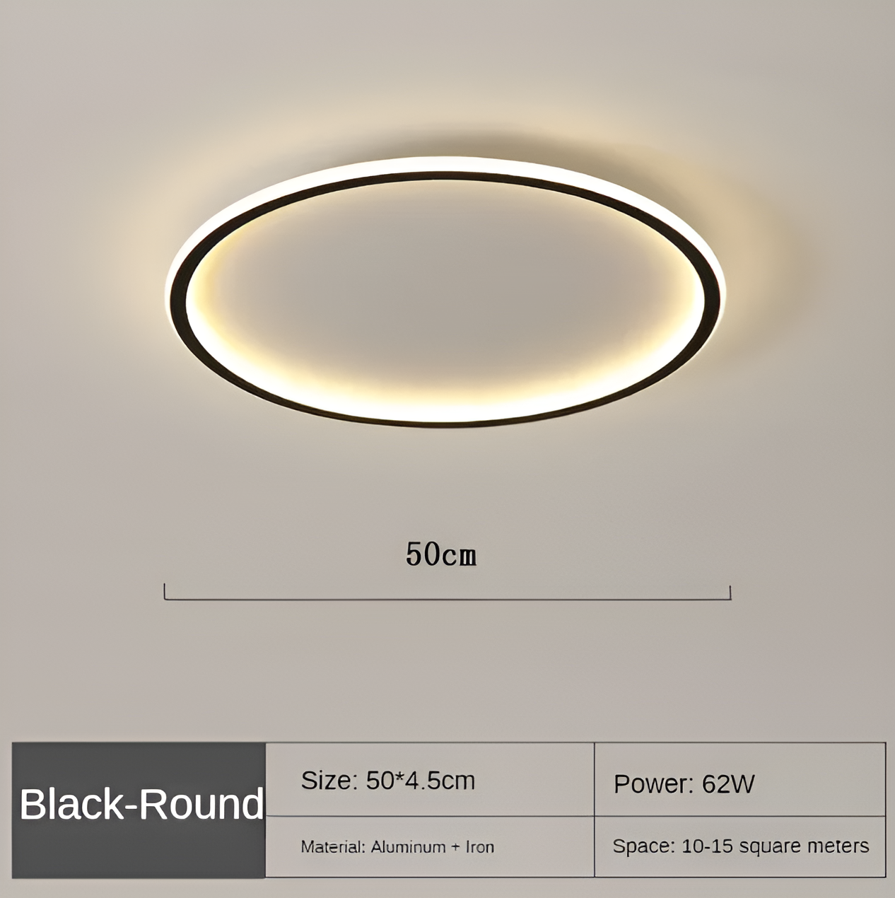 Orbella | Ronde dimbare LED-plafondlamp van glas en metaal