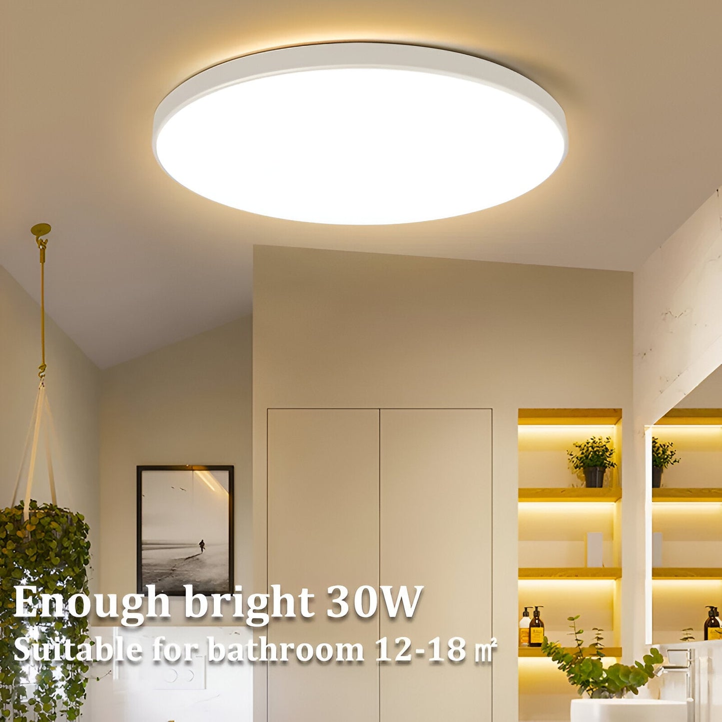 SlimCirc | Extra-dunne Ronde LED Plafondlamp – Stof- en Insectenbestendig