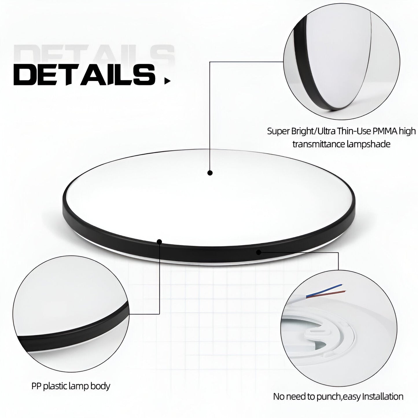 SlimCirc | Extra-dunne Ronde LED Plafondlamp – Stof- en Insectenbestendig
