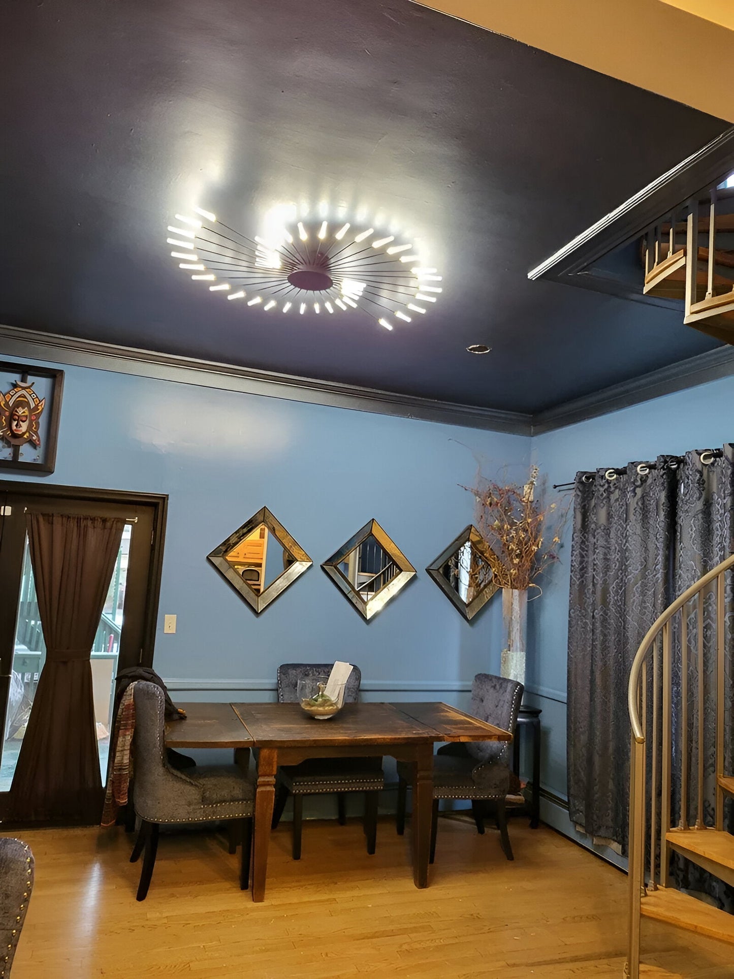 SpiraBright | LED Plafondlamp Noord-Europees met Vuurwerk Design
