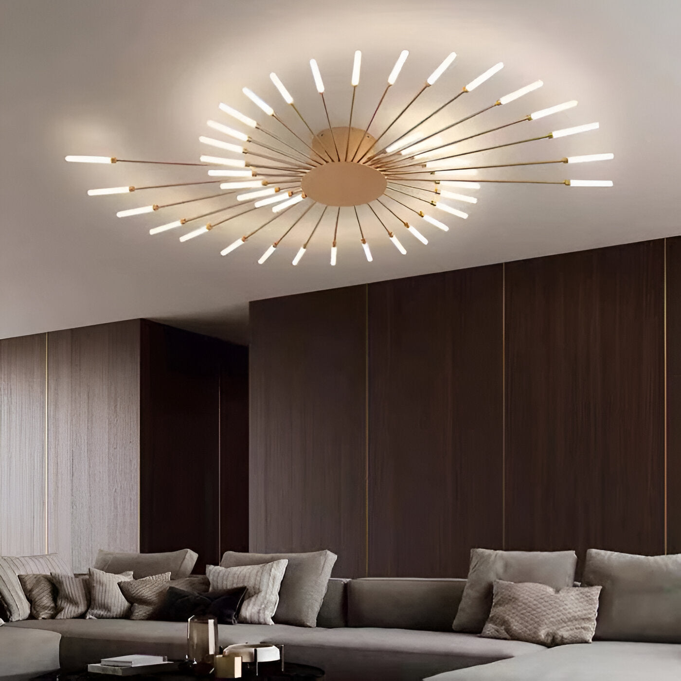 SpiraBright | LED Plafondlamp Noord-Europees met Vuurwerk Design