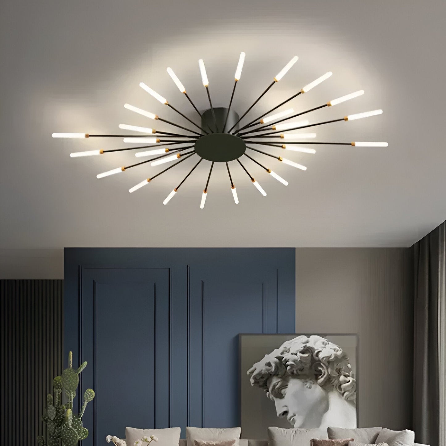 SpiraBright | LED Plafondlamp Noord-Europees met Vuurwerk Design
