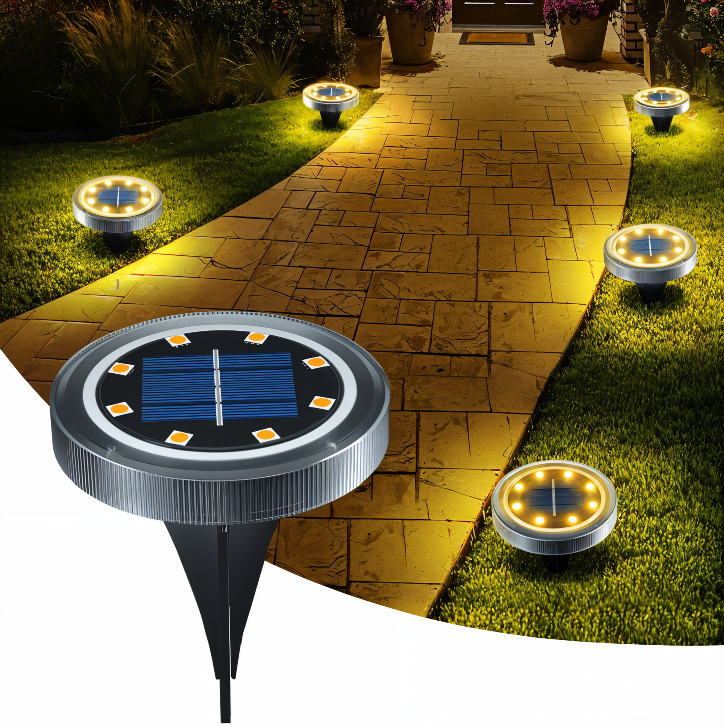 LumoraTwin – Duo de Lampes Solaires LED Extérieures